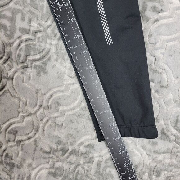 Nike Shield Leggings Women’s Small Black Dri Fit Running Gym Zip Ankle Athletic - Picture 13 of 15